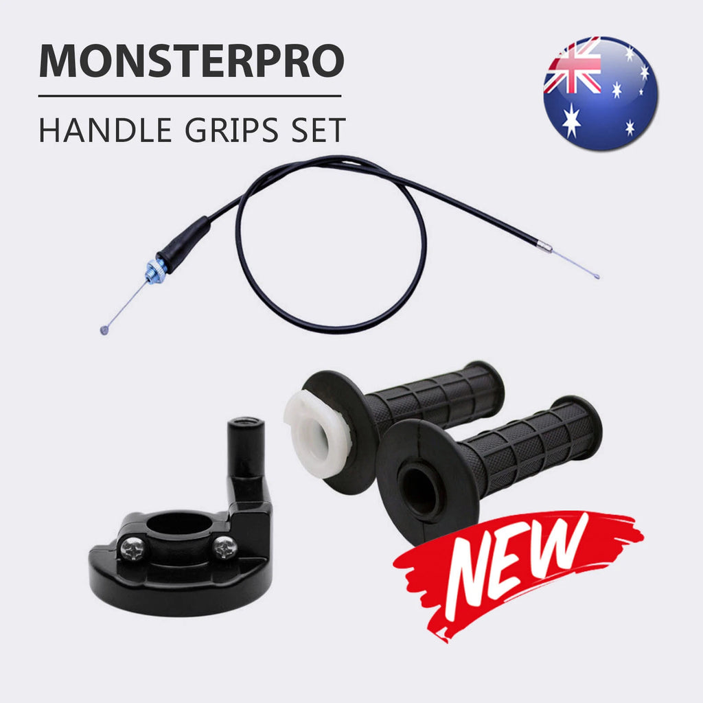 Twist Throttle Housing Hand Grip + 930mm Cable for 250cc PIT PRO Quad (2010–2023)