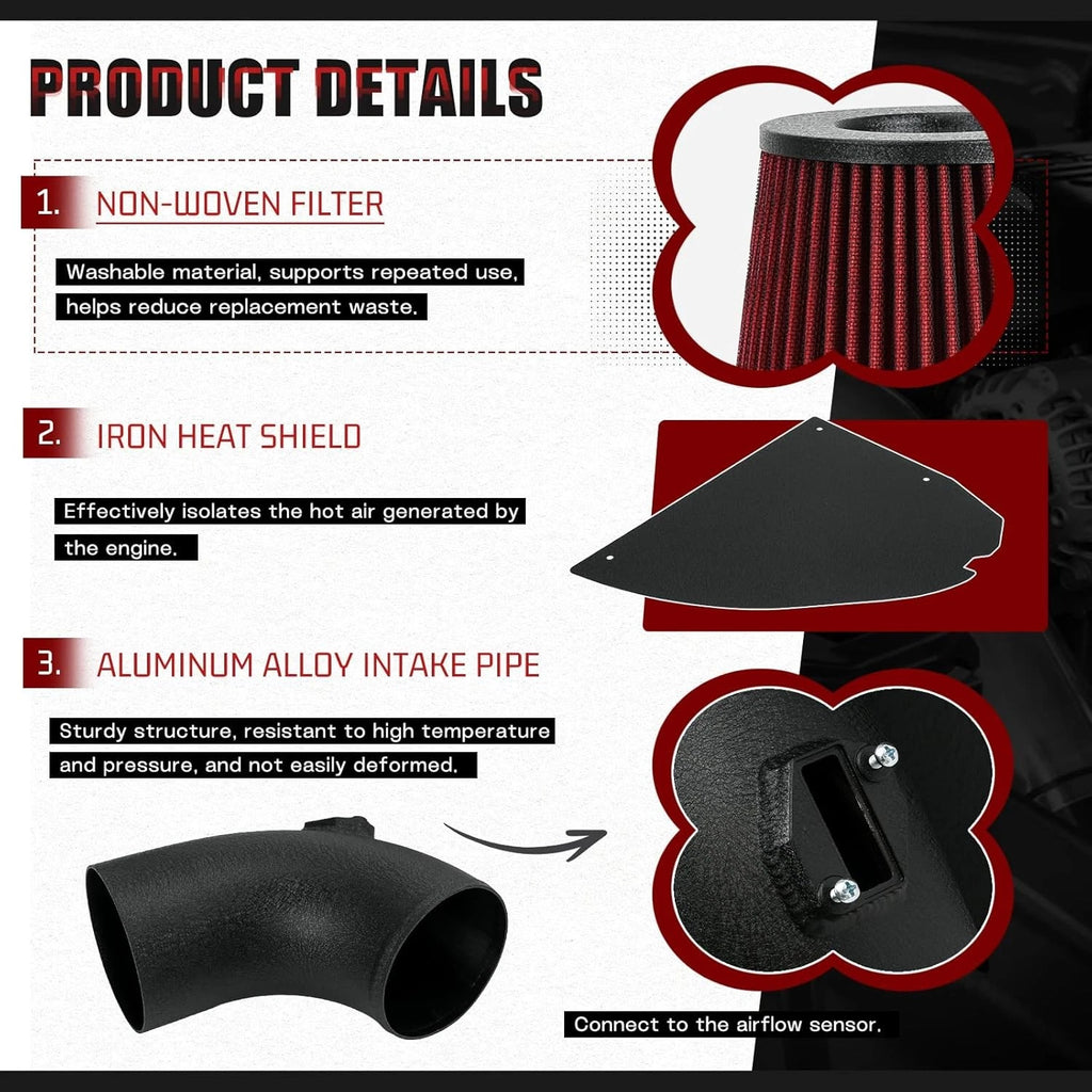 4" Cold Air Intake System Kit for BMW M340i G20 G21 (2019–Present) B58 3.0L