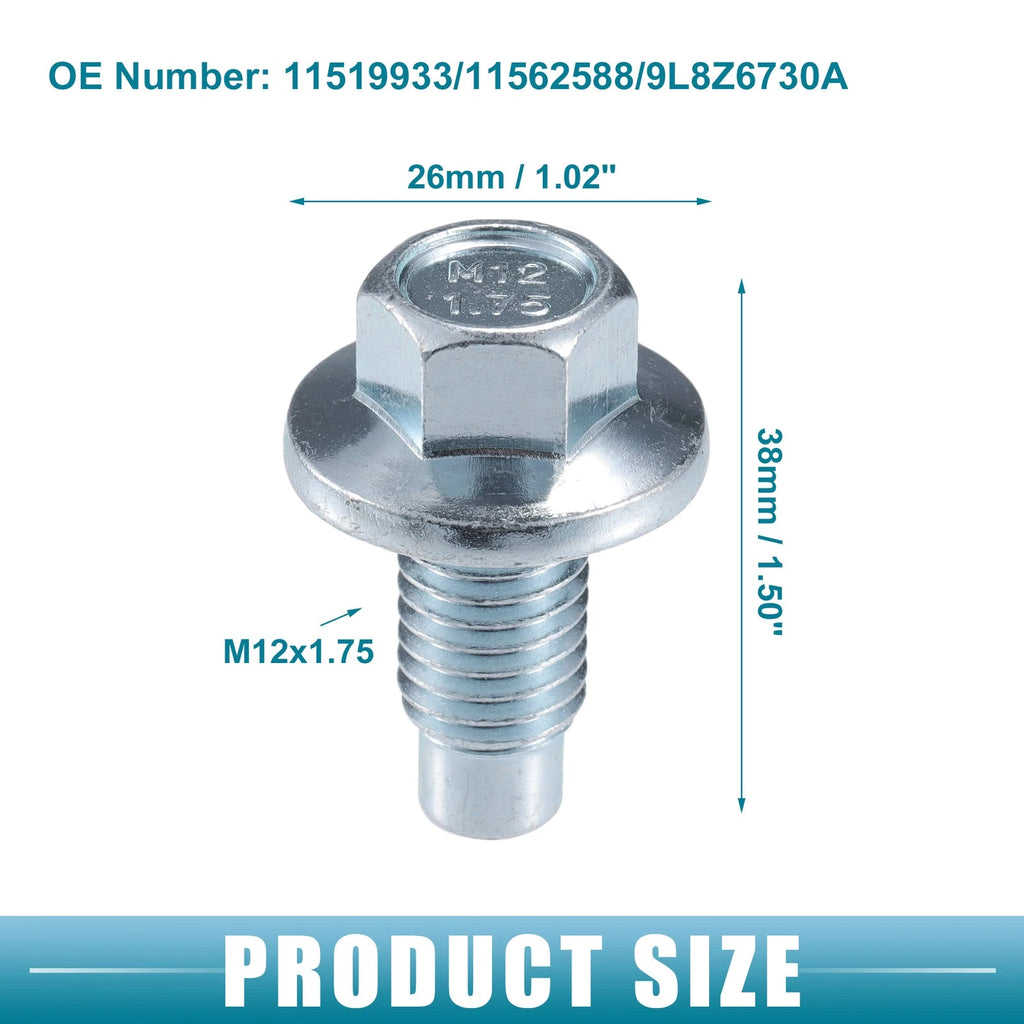 Oil Drain Plug No. 11519933/11562588/9L8Z6730A for Buick Enclave (2008–2017)