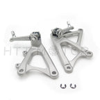Set of 2 Front Rider Footpegs Pedals Brackets for Yamaha YZF R1 (2009–2011)