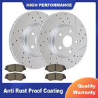 Front Brake Rotors and Ceramic Pads Kit for Toyota Corolla Matrix (2003–2008)