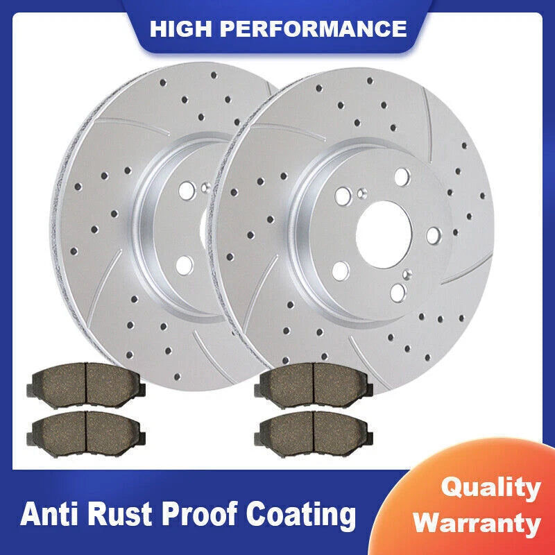 Front Brake Rotors and Ceramic Pads Kit for Toyota Corolla Matrix (2003–2008)