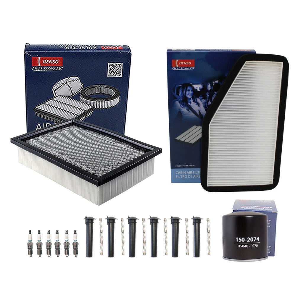 Denso Tune Up Kit 6 Spark Plugs & Boots for Mazda Tribute (2001–2008)