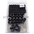 Black Bolt Toppers Caps for Harley Davidson Dyna Glide (1991–2012)