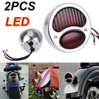 2X Red LED Brake Stop Tail Light for Cafe Racer Model A (1928–1931)