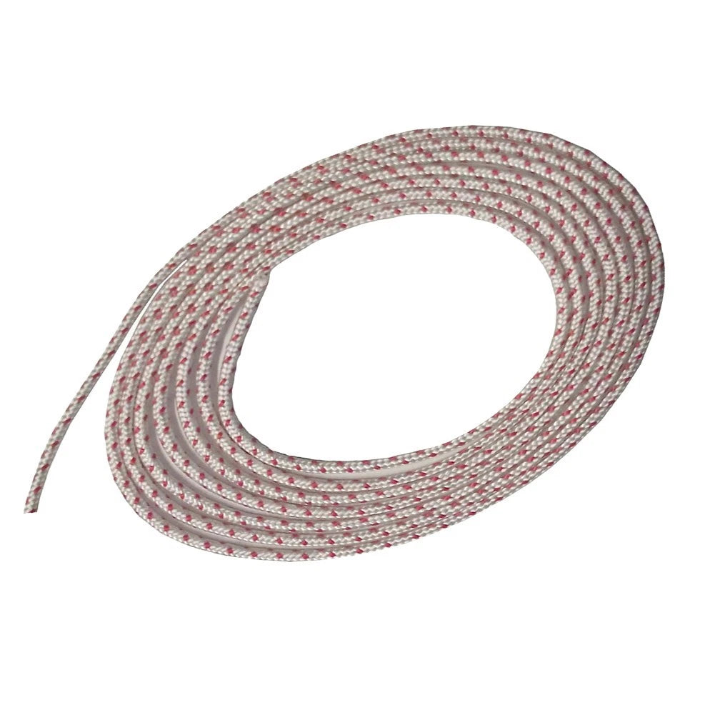Recoil Starter Rope for Garden Tools Mower (3mm x 6m) Red/White