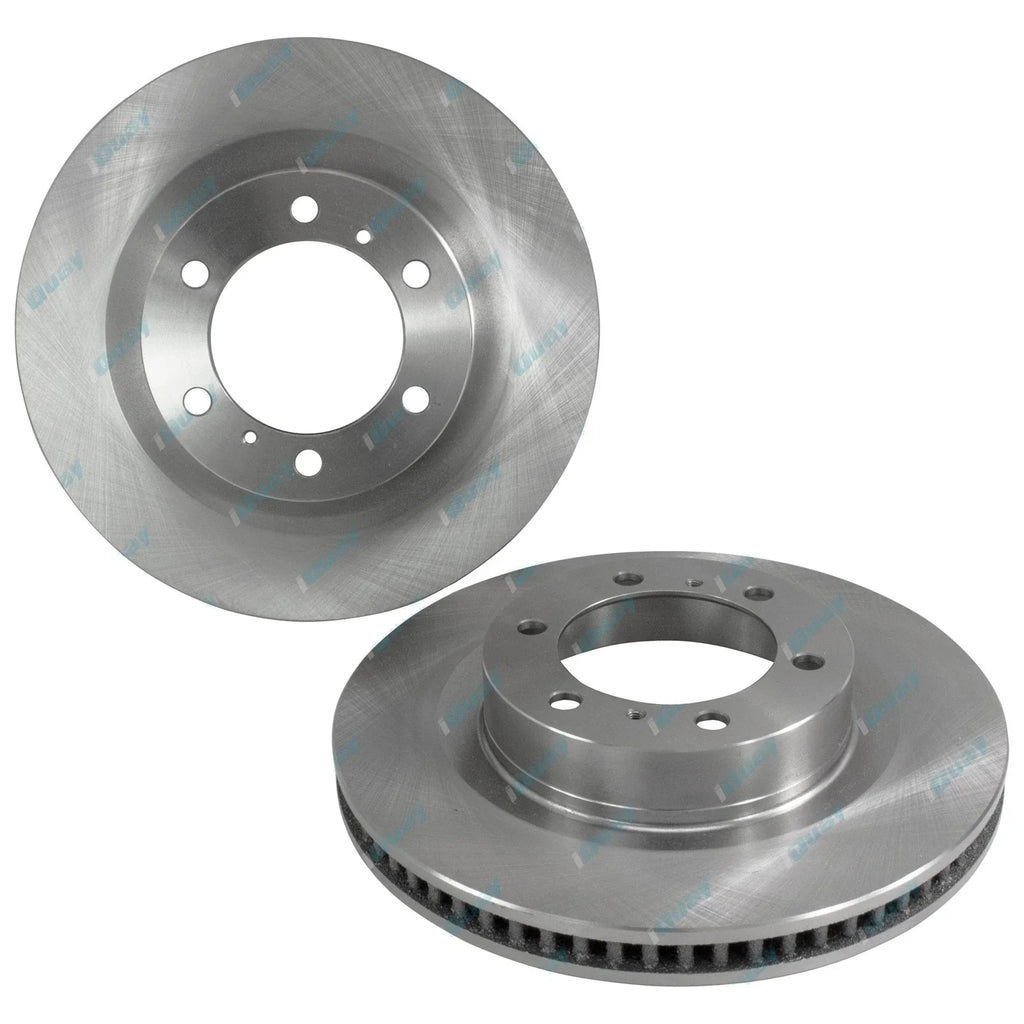 2 Front Brake Rotors + Pads for Toyota Prado KDJ155R 4cyl 3.0L 1KD-FTV 2009~2013
