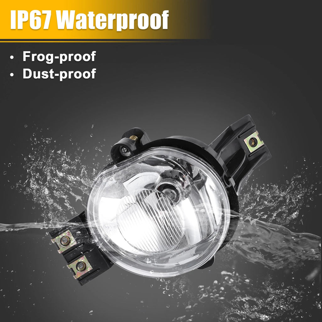 2X Driving Fog Lights with Bulbs 55077474AE for Dodge Ram 1500 2500 3500 (2010–2018)