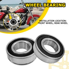 Front ABS Wheel Bearing Kit 25-1691 for Harley FLD Dyna Switchback (2012–2016)