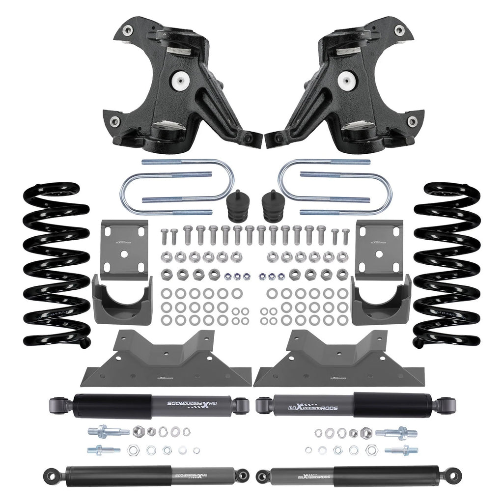 4" Front 6" Rear Lowering Suspension Kit for Chevrolet GMC Truck (1973–1987)