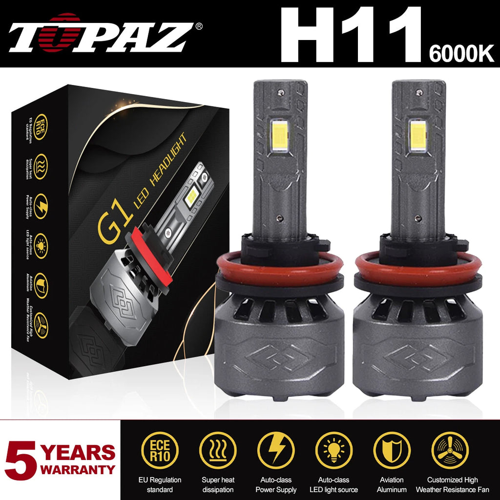 Set of 2 H11 LED Headlight Bulbs for  