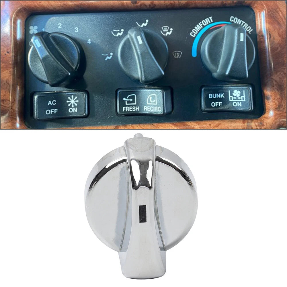 Chrome A/C Heater Control Knob for Peterbilt 330 335 357 367 375 378 379 384 386