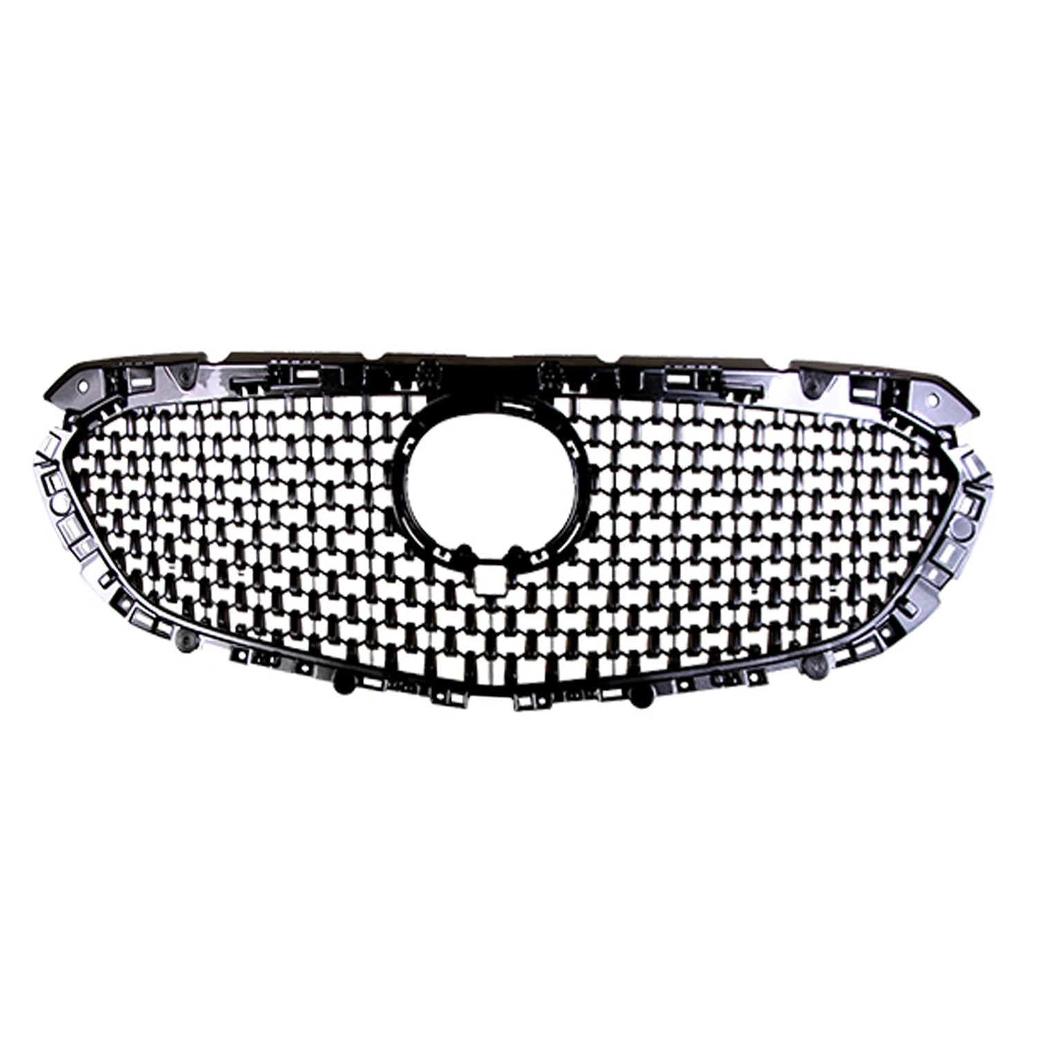 Replacement Black Painted Front Grille with Emblem Hole for 2018–2020 Mazda 6