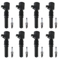 Set of 8 Ignition Coils & Spark Plugs for E-150 Town Car V8