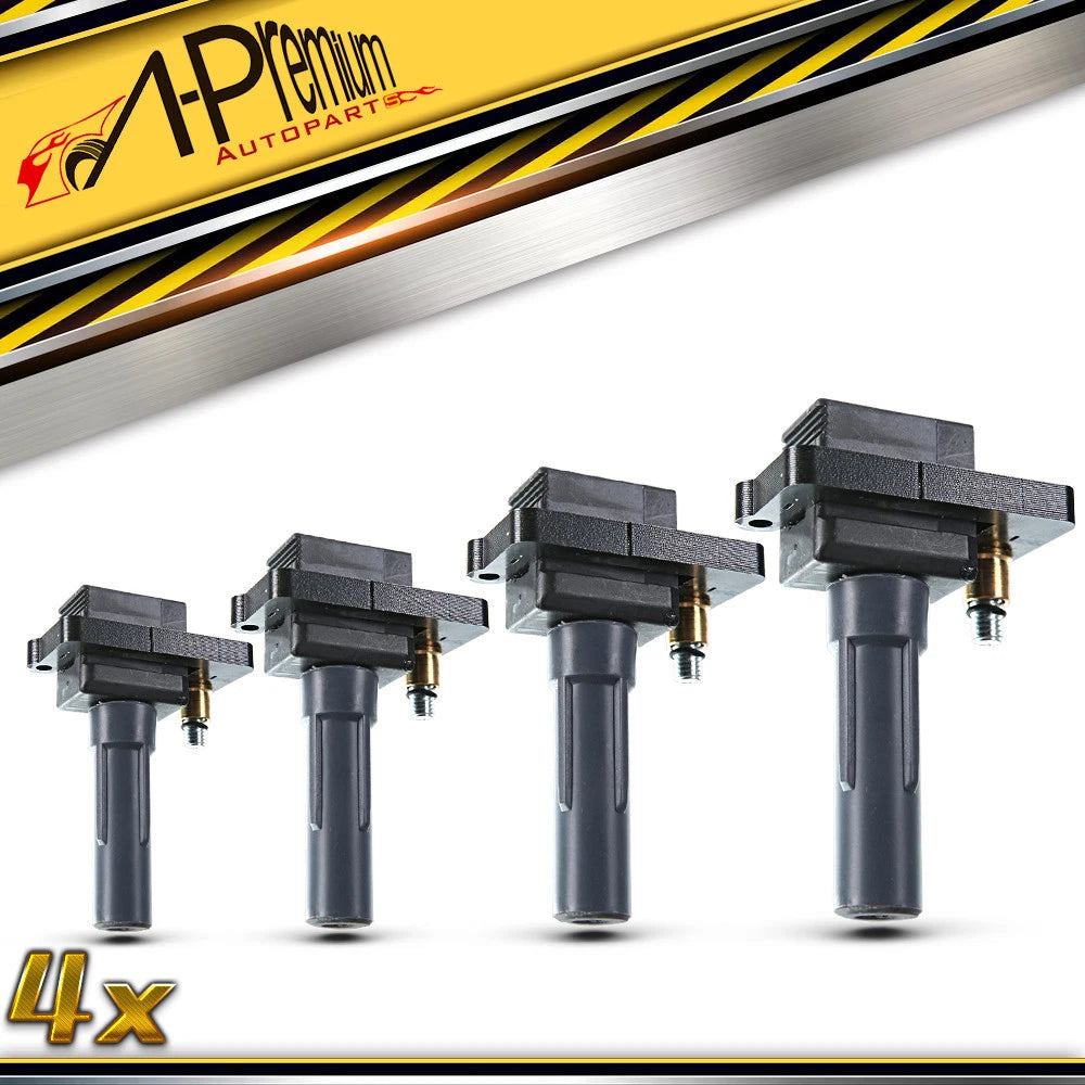 Set of 4 Ignition Coil Packs for Subaru Impreza (2002) Turbocharged