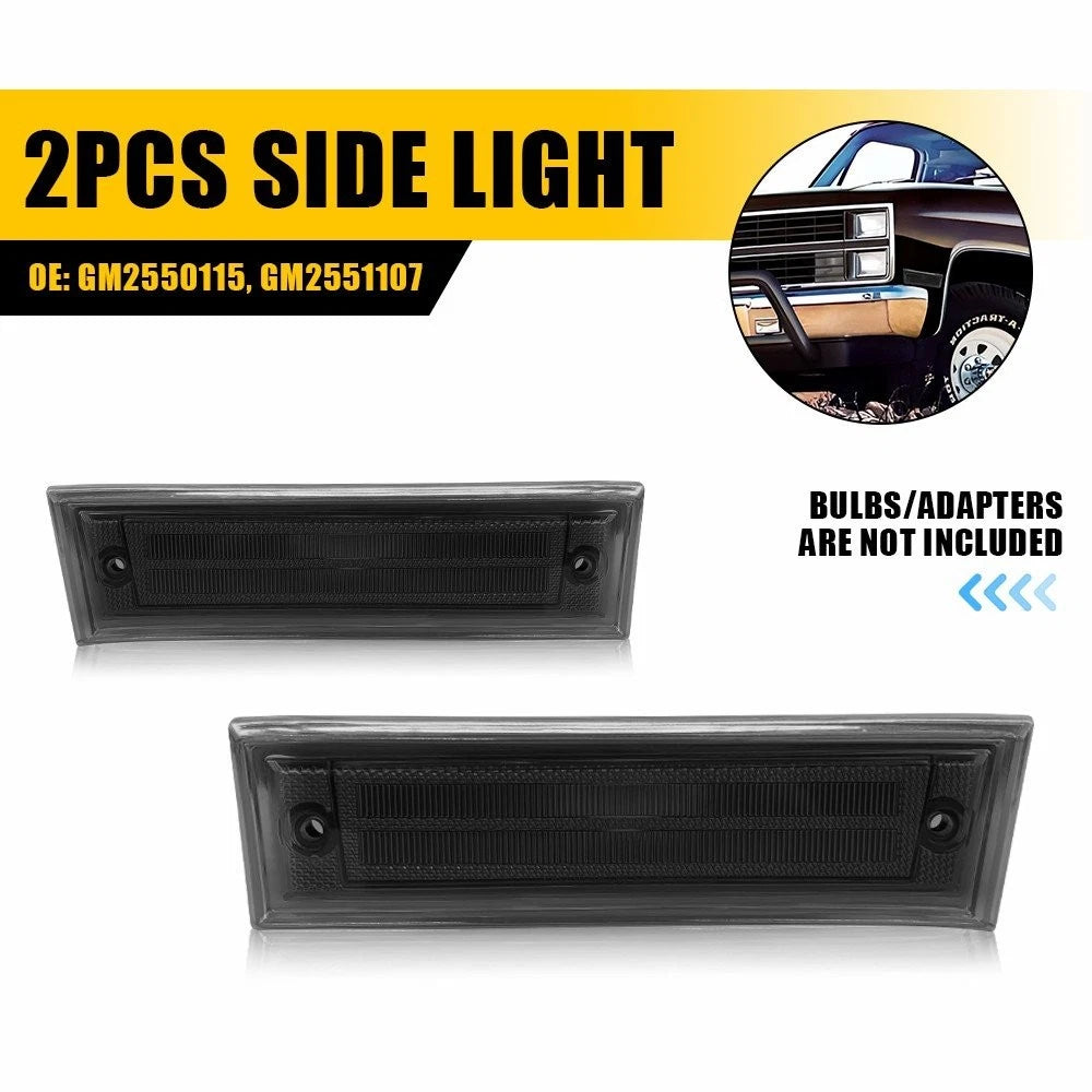 Front Side Marker Light Housing Smoked for Chevrolet K5 Blazer (1981–1991) EPY