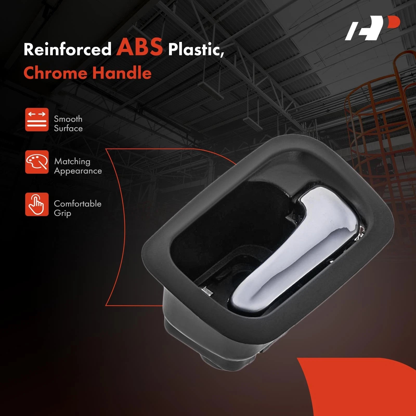 2X Rear Chrome Black Interior Door Handle for Honda CR-V (2002–2006)