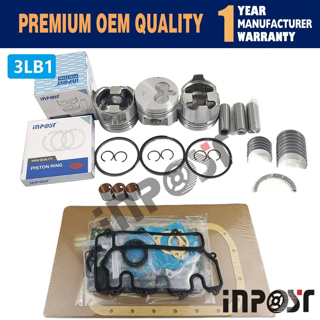 3LB1 Overhaul Kit for Isuzu Sumitomo SH30JX (Loader Excavator)