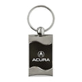 Black Rectangular Wave Keychain - Officially Licensed for Acura