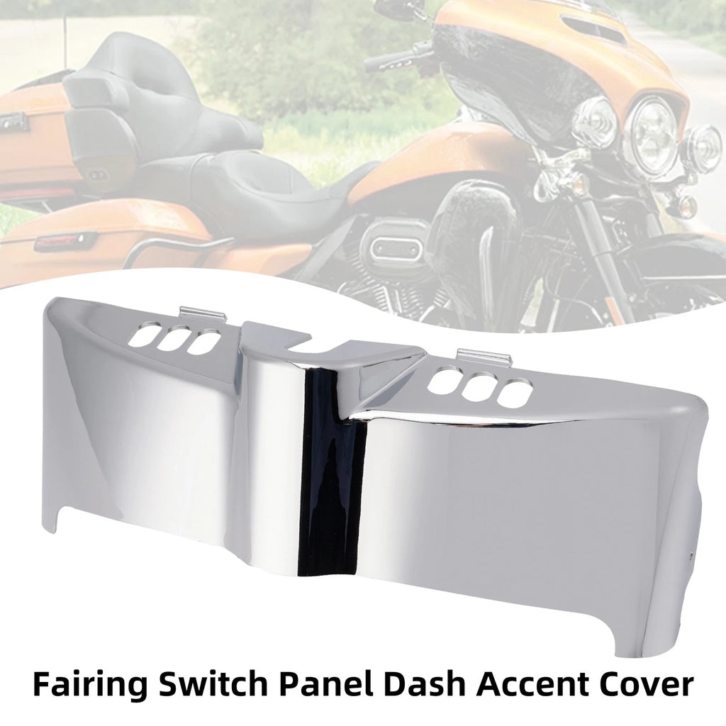 Chrome Fairing Switch Panel Dash Accent Cover for Touring Electra Street (2014–2024)