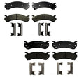 Set of 4 Semi-Metallic Brake Pads for Chevy GMC Hummer