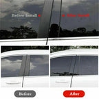 6 x Gloss Black Door Trim Pillar Posts Covers for Honda Odyssey (2011-2017)
