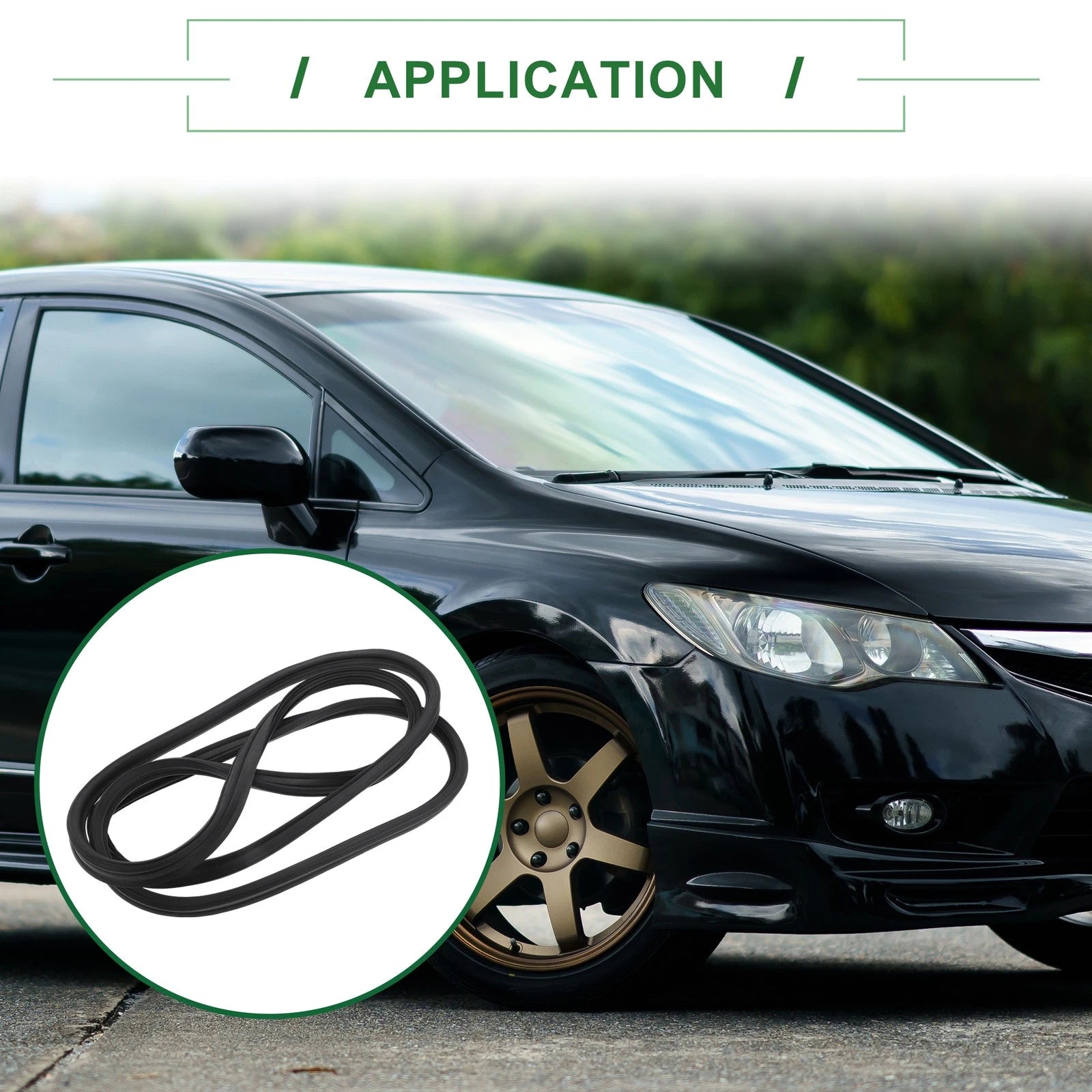 Rear Trunk Weatherstrip Seal for Honda Civic Hatchback (No. 74440TGGA01)