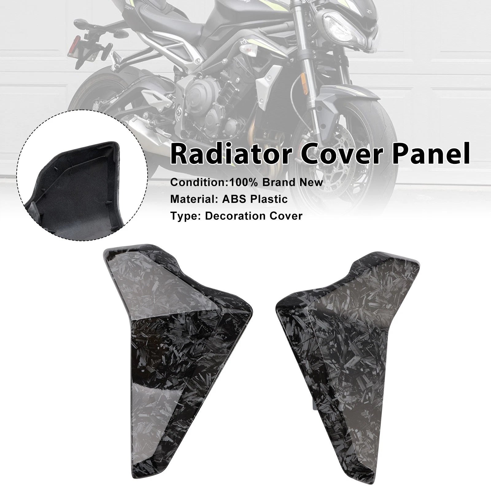 Radiator Side Cover Fairing Panels for Street Triple 765 R/RS (2023–2025)