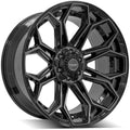 22" Gloss Black Wheel w/Brushed Face for 2001-07 Toyota Sequoia - RVO4114