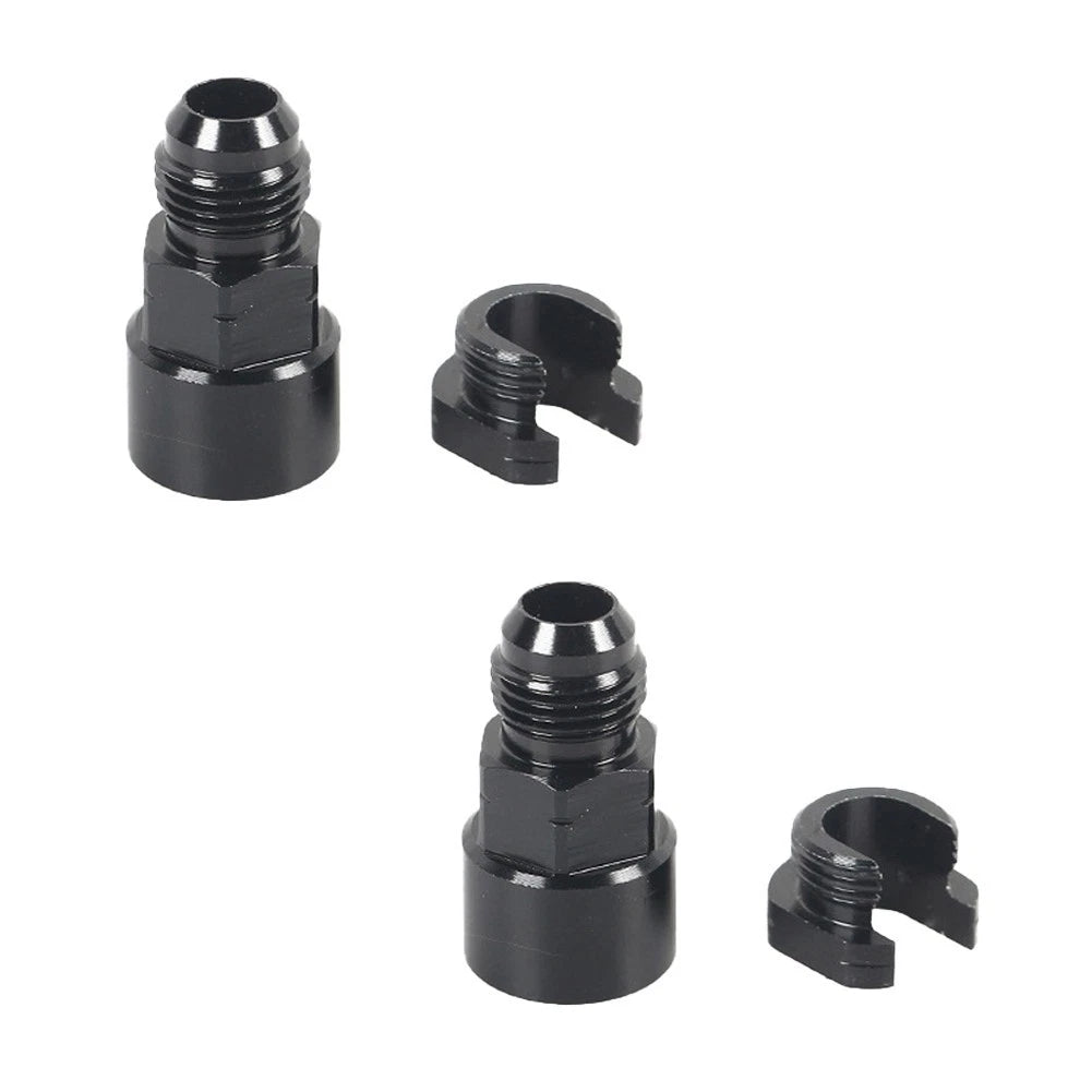 Set of 2 Aluminum 6AN Quick Connect Fuel Adapters for EFI 3/8 5/16