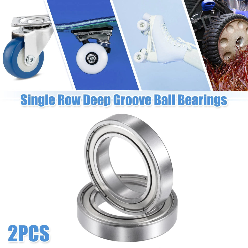 2 Pcs 6906ZZ Deep Groove Ball Bearings for Car (30x47x9mm)