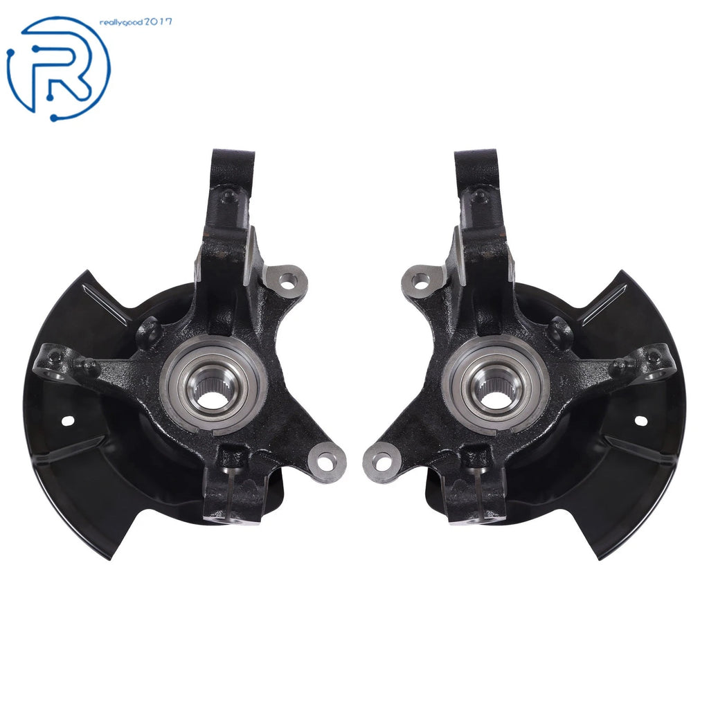 Set of 2 Front Steering Knuckle & Wheel Hub Bearing for Ford Edge