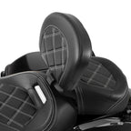 Driver Backrest Pad for Harley Touring Street Glide Road King (2009-2023)