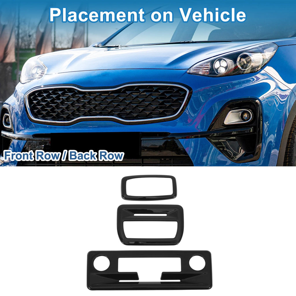 Light Trim Bezel Set for Nissan Serena (2023) Black