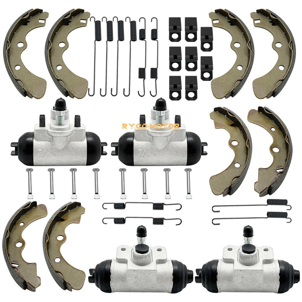 Front Rear Wheel Cylinder & Brake Shoes for Kawasaki KAF540 Mule (2010–2030)