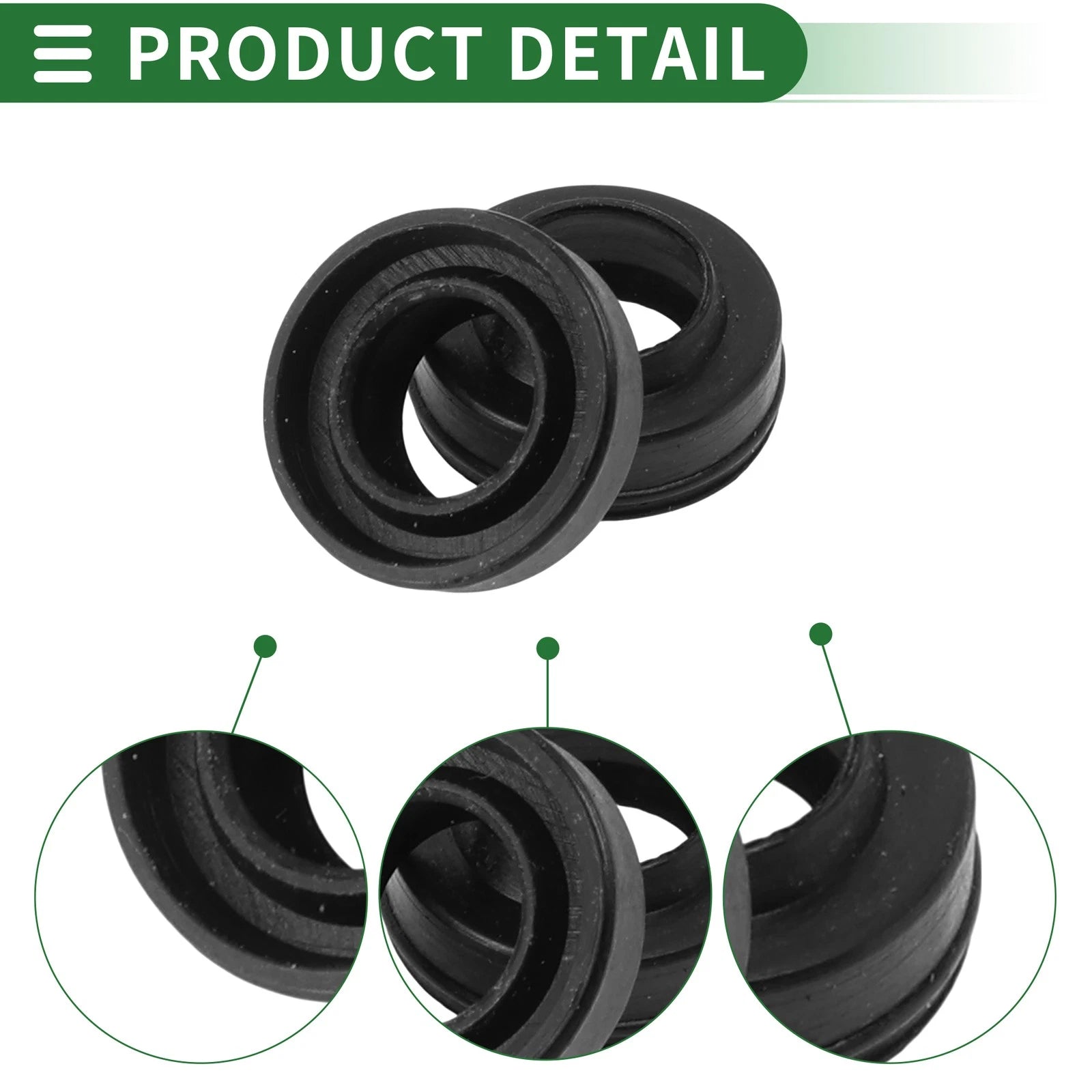 Set of 5 Oil Seal Ring NBR Rubber 6x10x3mm for Universal Applications