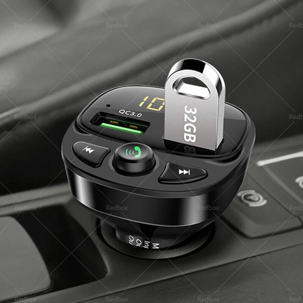 Bluetooth FM Transmitter Car Phone Charger for iPhone Android (2002–2019)