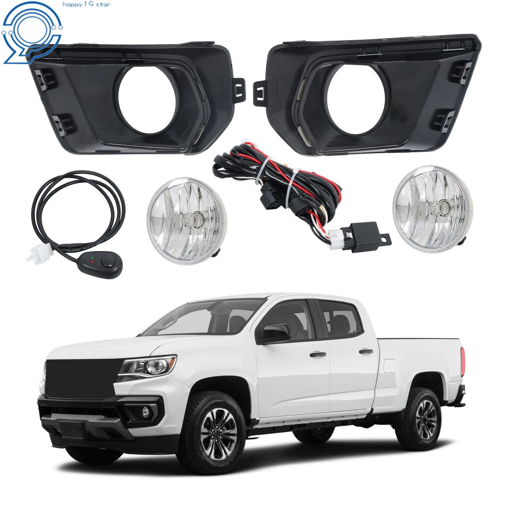 Set of 2 Clear Fog Light Lamps for Chevy Colorado (2021–2022)