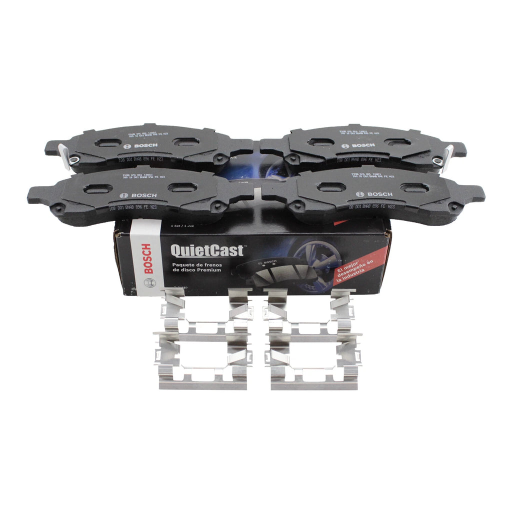 Set of 4 Bosch QuietCast Front Semi-Met Brake Pads for Enclave Traverse Acadia (2008–2017)