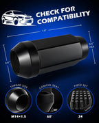 Bulge Acorn Lug Nut for Chevrolet Silverado Ford GMC (2015-2022)