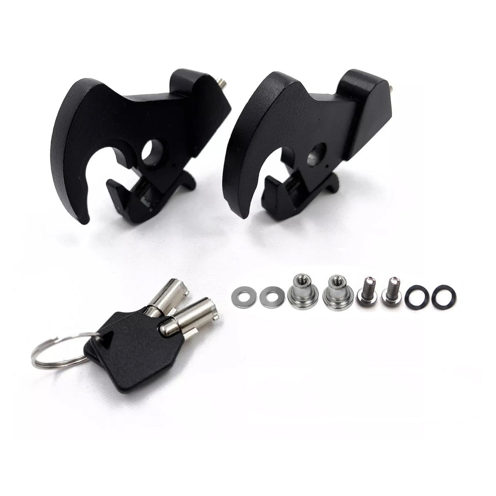 Flat Black Sissy Bar Luggage Rack Detachable Locking Latch Nut Kit for H-D Touring