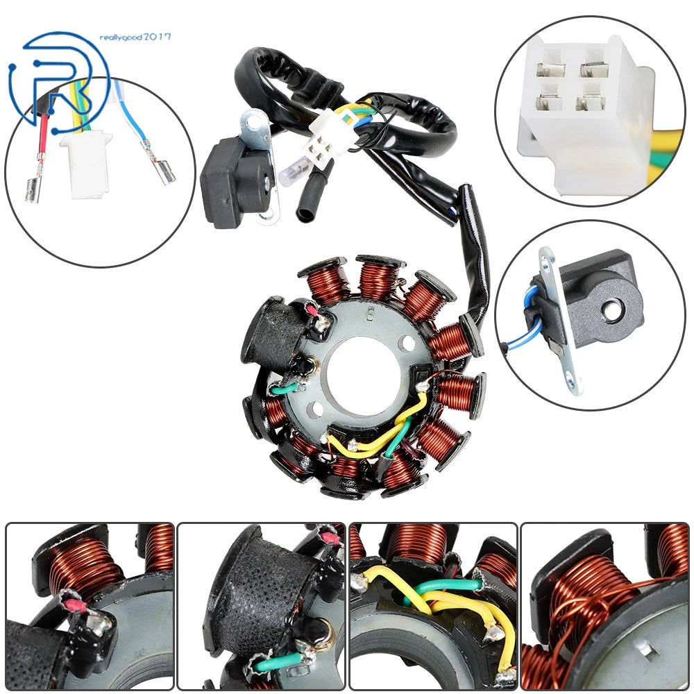11 Pole Magneto Stator for 150cc GY6 Scooter (2000-2023)