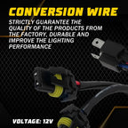 2X Headlight Bulb Adapter Harness for H6054 (Compatible with 9005/9006)