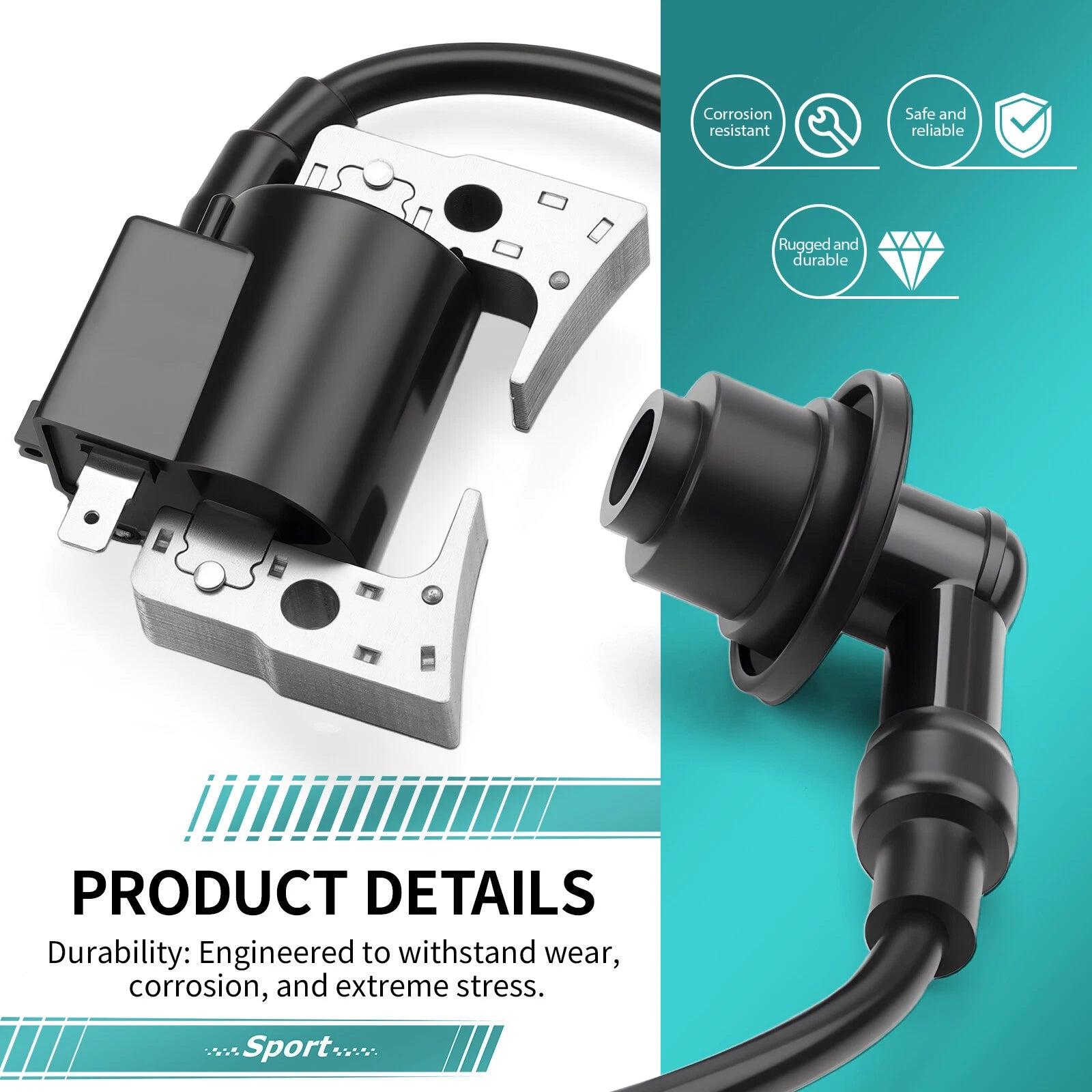 Ignition Coil Spark Plug Wire Cap for Yamaha G11 G16 G20 G21 G22 G23 G27 G28 (1995–2006)