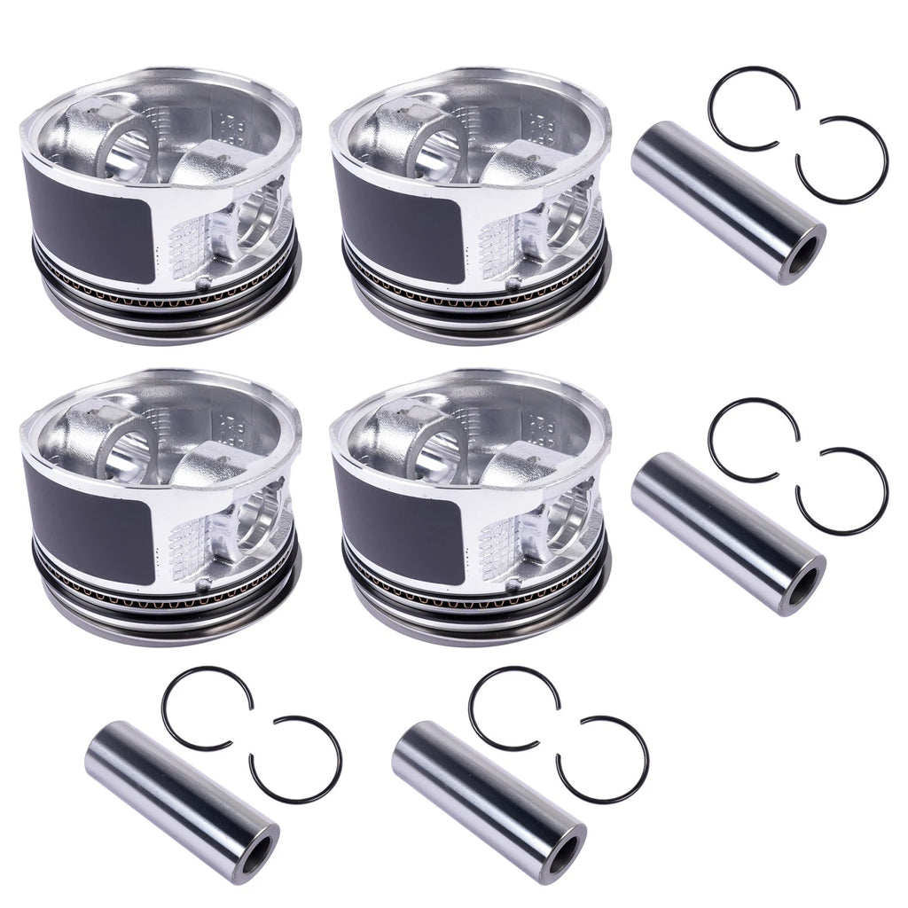 Set of 4 Pistons and Rings for Toyota 4Runner Tacoma T100 2.7L (1995–2004)