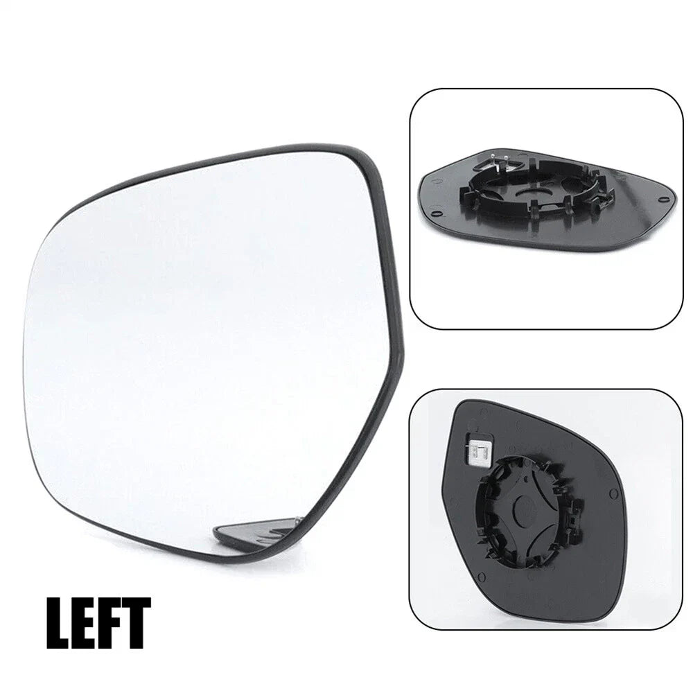 Heated Left Wing Mirror Glass w/ Backing for Mitsubishi Outlander (2014-2020)