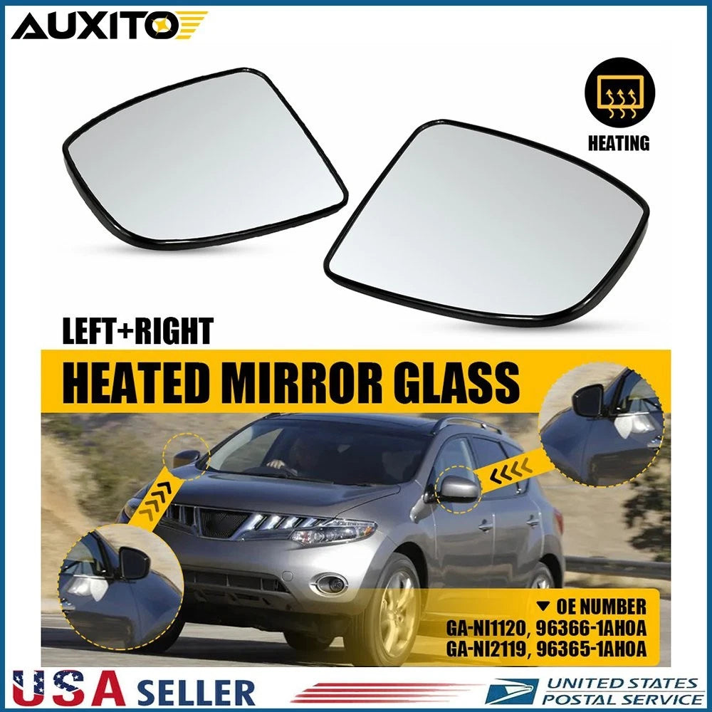 Heated Mirror Glass Set for Nissan Murano (2009–2014)