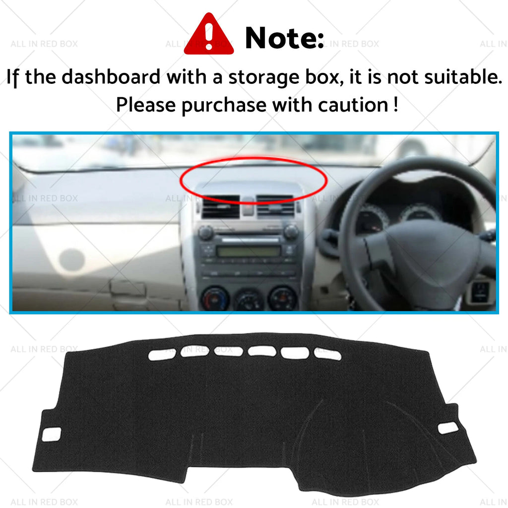 Dash Mat Sun Cover for Toyota Corolla Fielder (2007–2012)