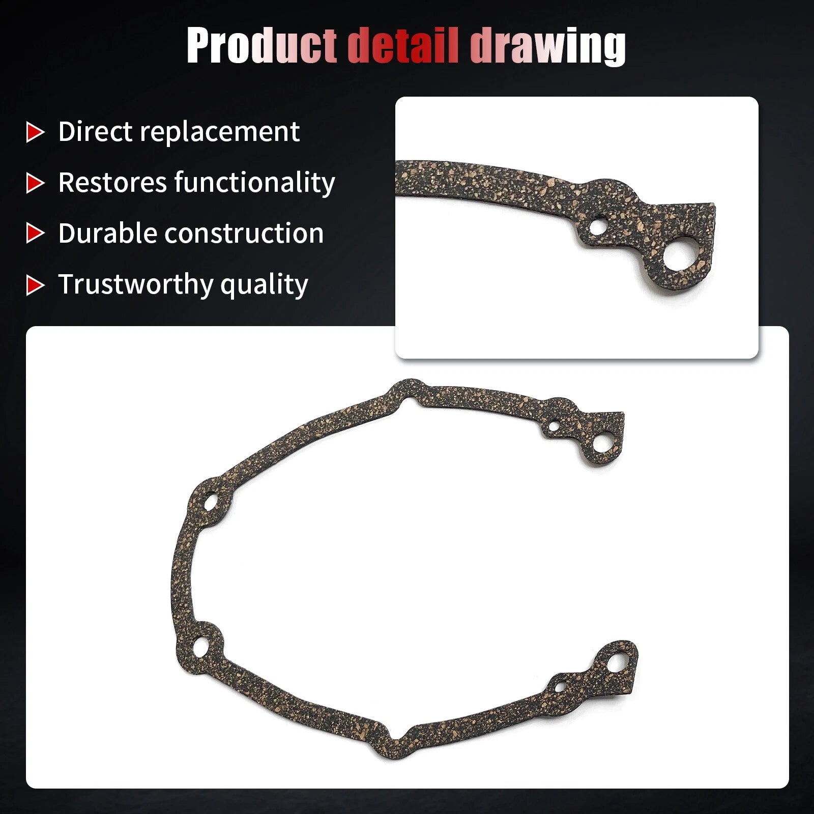 Timing Cover Gasket Set for Chevy Silverado 1500 GMC Sierra 1500 (1995–2007)