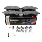 Set of 4 Bosch QuietCast Front Ceramic Brake Pads & Sensor for MB W204 (2009–2016)